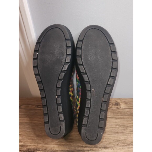 Steve Madden Brynn Peep-toe Wedge Mary Jane Sandal multi-color Women's Sz 8.5 - Picture 7 of 16